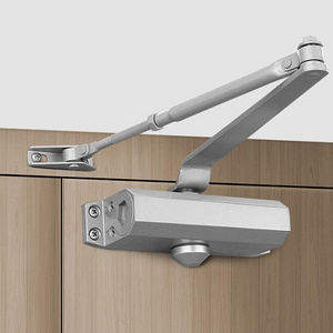 Commercial Door Closer  Square Type Aluminum Hydraulic Automatic Smart Overhead With Hold Open