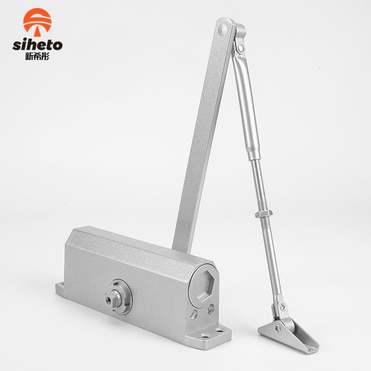 Commercial Aluminum Alloy Smart Door Closer 1.45kg Concealed Overhead Adjustable Hydraulic Automatic Swing Door Closer