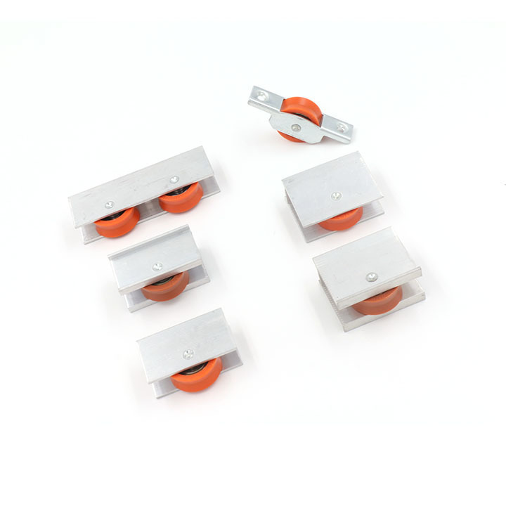 Traditional Aluminium Hardware Sliding Rollers Silver Orange Home Door Plastic Roller Wheel For Aluminum