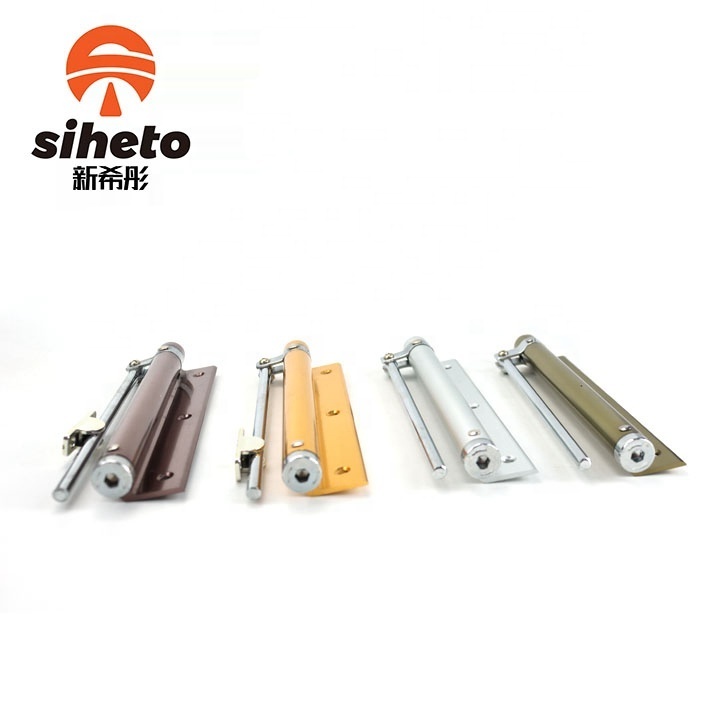 Zinc alloy Simple Install Door Closer Adjust Speed Safety Spring Door Closer Convert Hinged Doors to Self-Closing