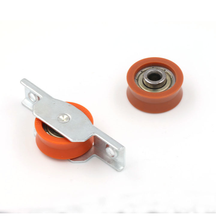 Traditional Aluminium Hardware Sliding Rollers Silver Orange Home Door Plastic Roller Wheel For Aluminum