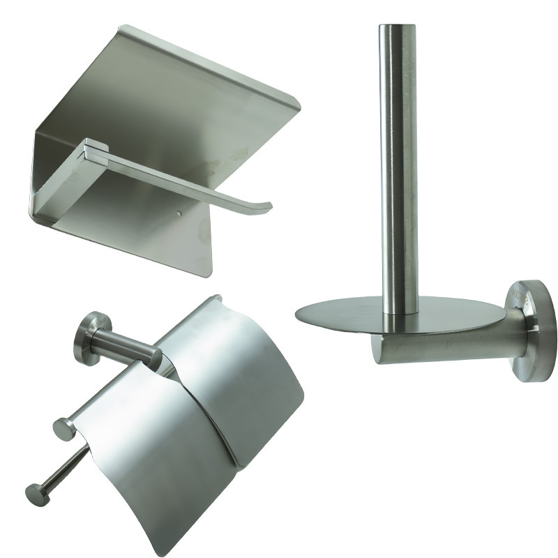 Promotional Oem Low Price Home Goods Restroom Wall Mount Black Paper Towel Holder With Shelf