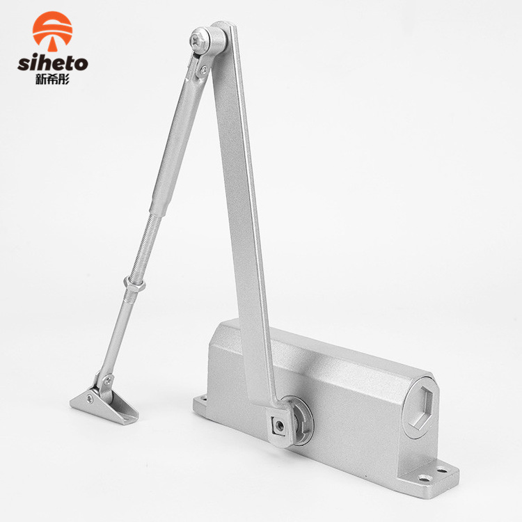 Commercial Aluminum Alloy Smart Door Closer 1.45kg Concealed Overhead Adjustable Hydraulic Automatic Swing Door Closer