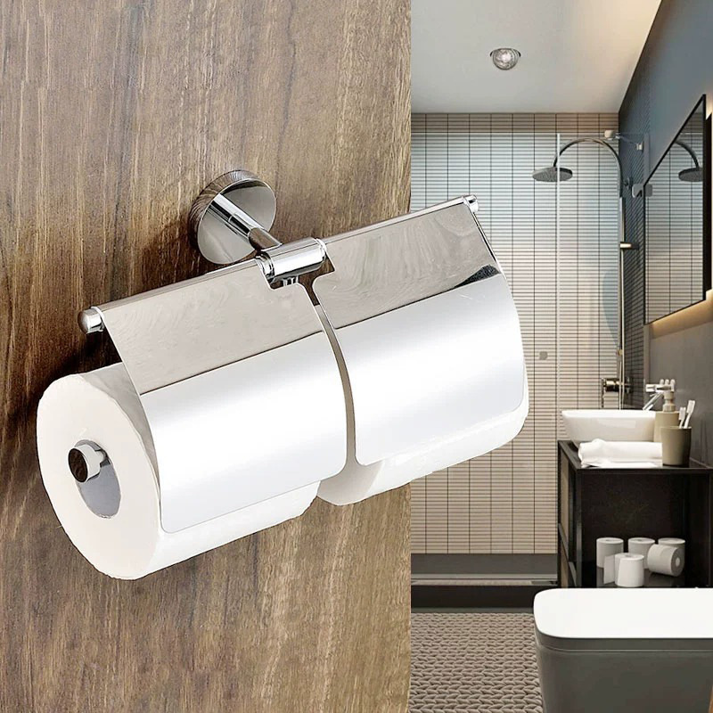 Promotional Oem Low Price Home Goods Restroom Wall Mount Black Paper Towel Holder With Shelf