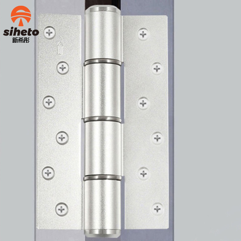 Aluminium Alloy Steel-Plastic Door Invisible Heavy Duty Automatic Closer Hydraulic Soft Close Hinges Golden Door Hinge