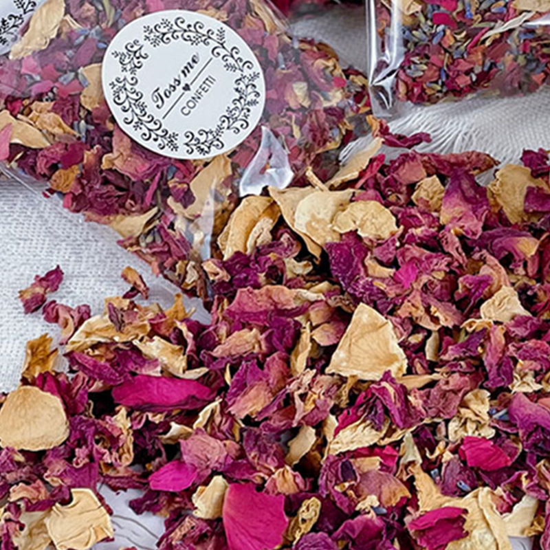 Confetti Dried Rose Flower Petals 100% Natural Wedding Confetti Dried Flower Petals Biodegradable Petal Confetti For Wedding