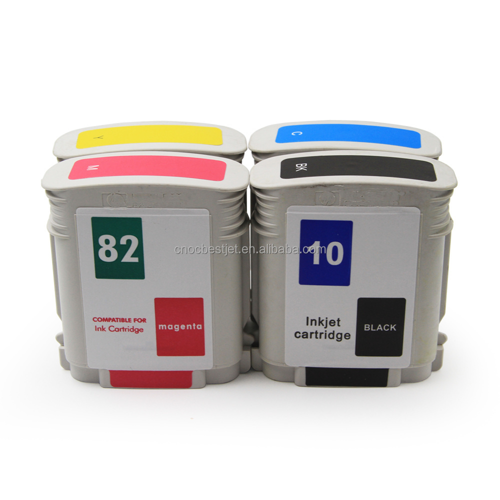 OCBESTJET for HP 10 82 Remanufactured Ink Cartridge Full with Ink for HP 500 500PS 800 800PS 815mfp/820mfp 1100 2200 Printer