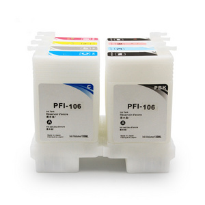 Ocbestjet Bulk From China Hot Selling PFI 106 Refillable Empty Ink Cartridge With Chip For Canon IPF 6400 6400s 6400se