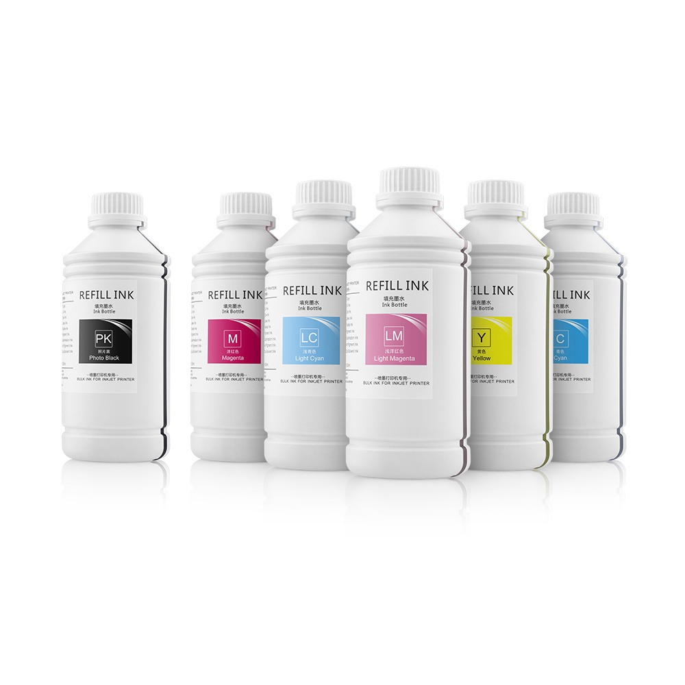 Ocbestjet 1000ml Private Label Ink Bank 6 Colour A3 Printer White Ink Sublimation Dye Ink For Epson L 310 L3210 Inkjet Printers