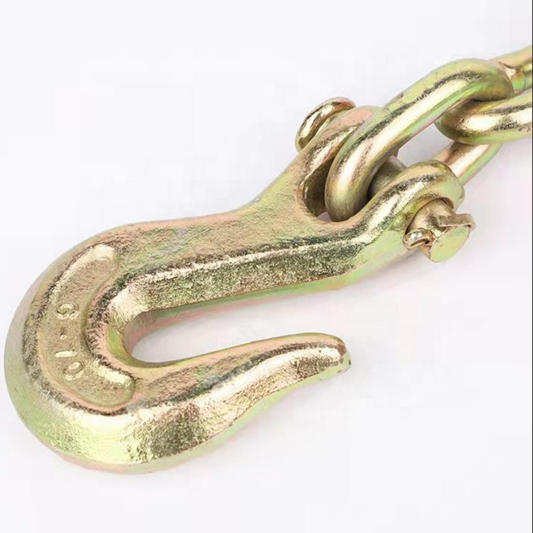 Heavy Duty G70 Truck Chain Trailer Chain With Clevis Grab Hooks