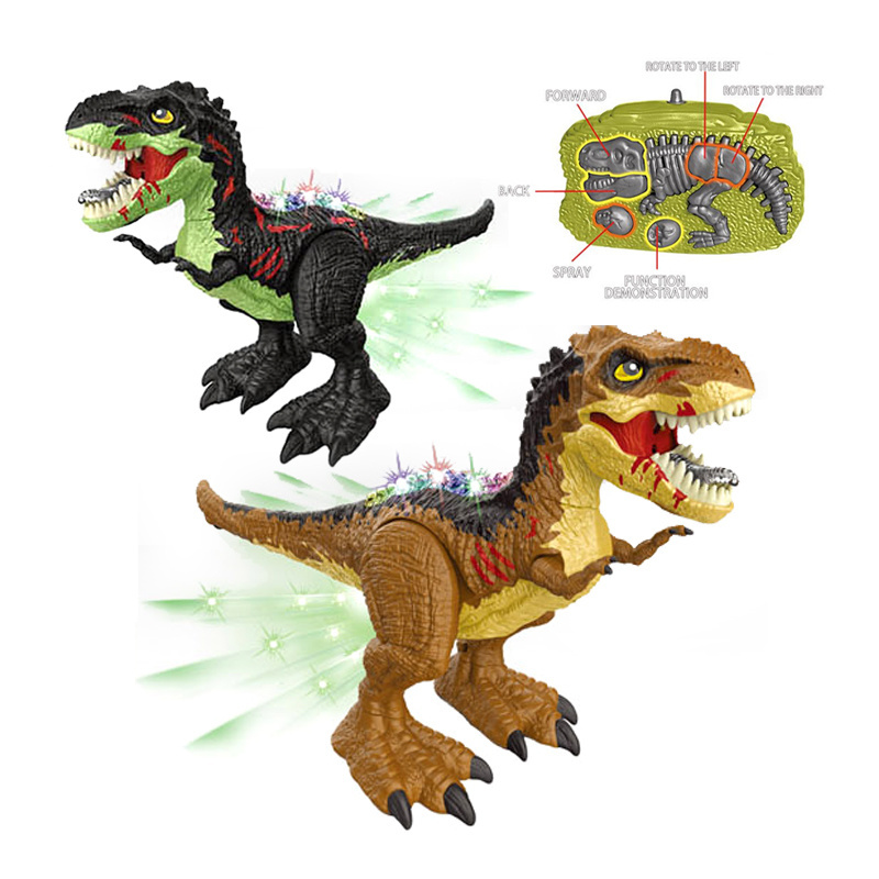 2.4G Spray mist plastic hot selling simulated rc vintage t rex dinosaur toys