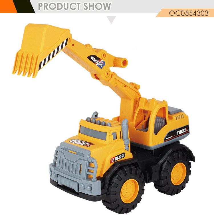 High quality kids custom freewheel excavator slide car toy for boys