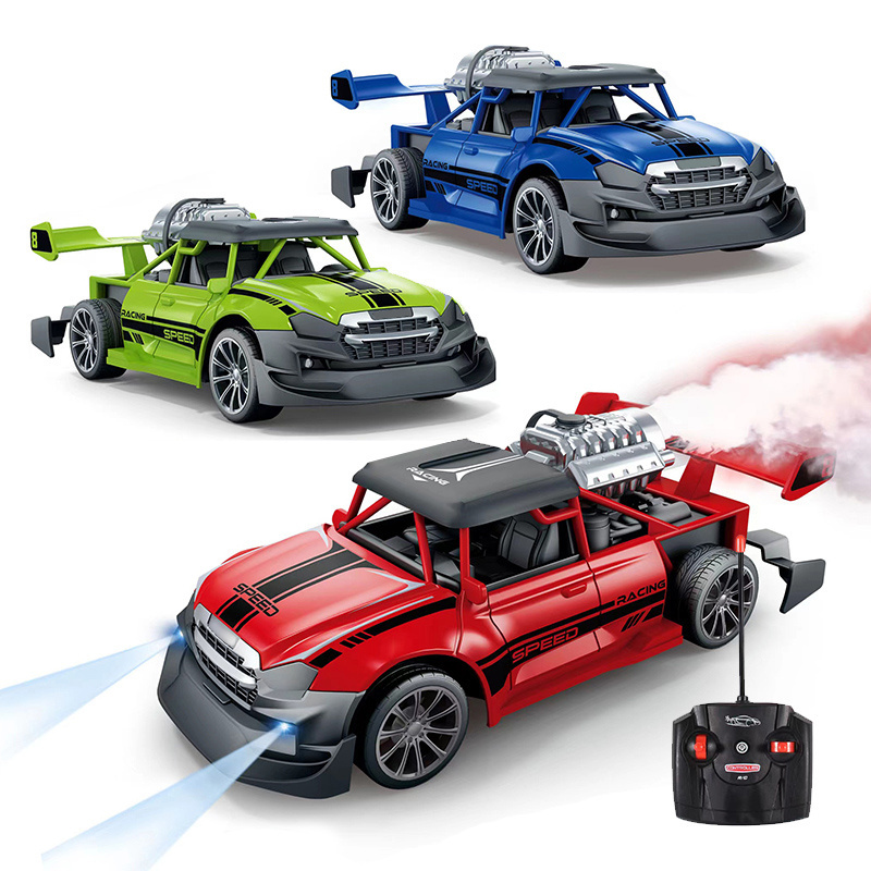 Hot selling 1:20 new mini stunt remote control spray rc car with led lights