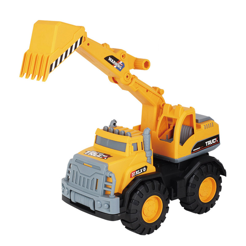 High quality kids custom freewheel excavator slide car toy for boys