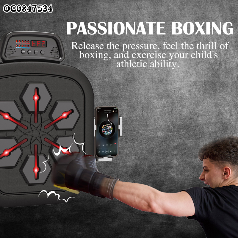 Boxing gear kids sport boxing training toy for children adults with gloves light music