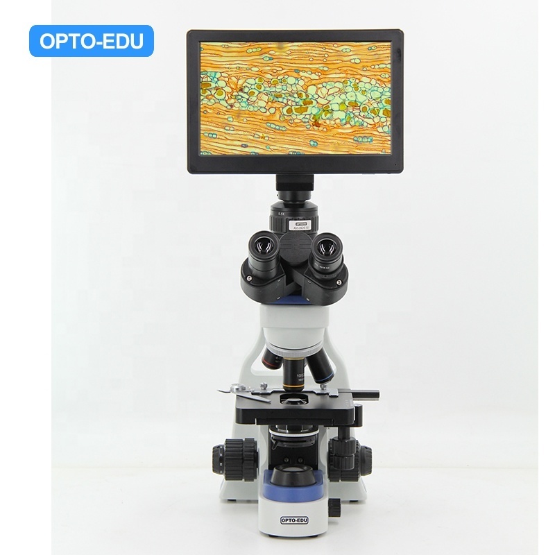 OPTO-EDU A33.0913 Laboratory Video Used Trinocular Microscope With Camera