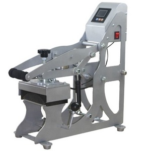 2in1 semi automatic heat press machine for hat press and 5*5inch flat press machine