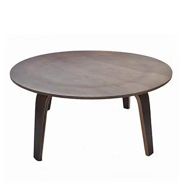 bent plywood ash walnut glass coffee table