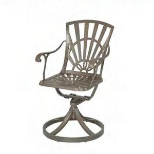 grey cast aluminum outdoor furniture dining long  table  chair