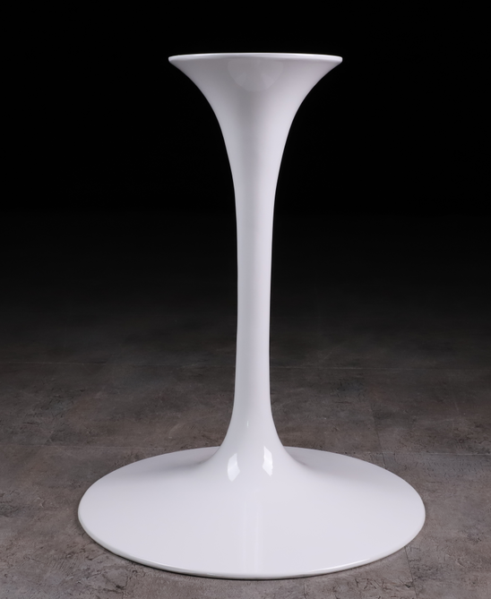 Round shaped fiberglass Tulip bar table aluminium legs dinning oval  tulip table set