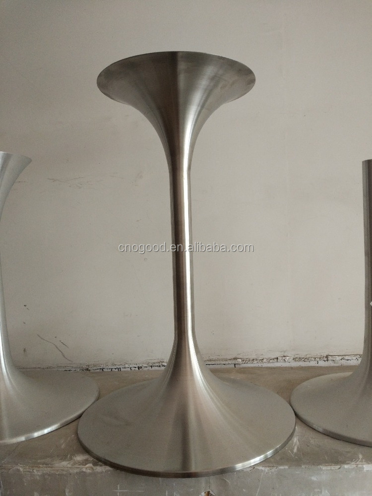 Stainless steel Brush Tulip Dining side Table Base Leg OT093