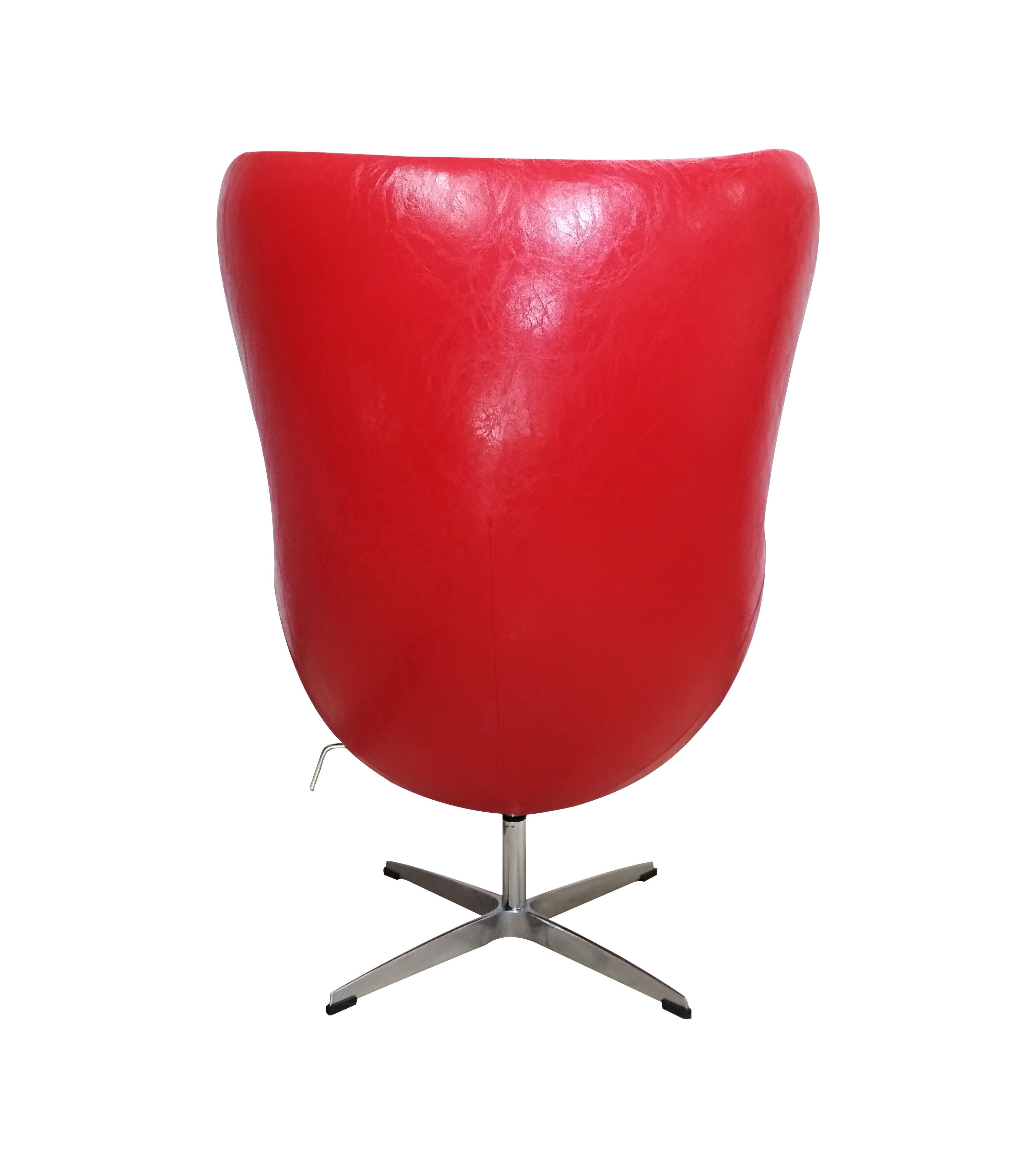 living room furniture modern leisure style swivel chair fiberglass oval  shaped egg pod chair with fabric cushion