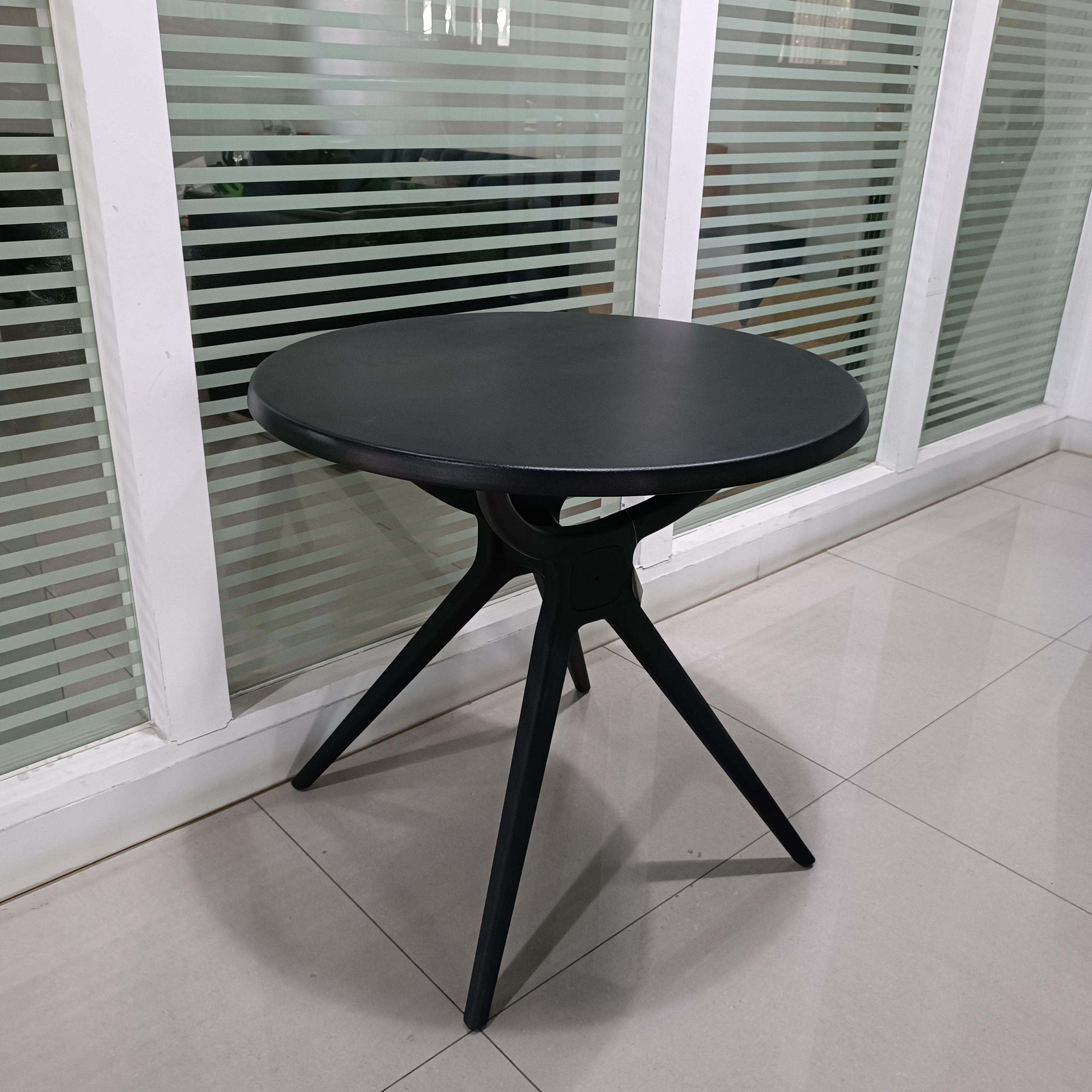 black  Plastic  ABS table top  Outdoor  coffee table