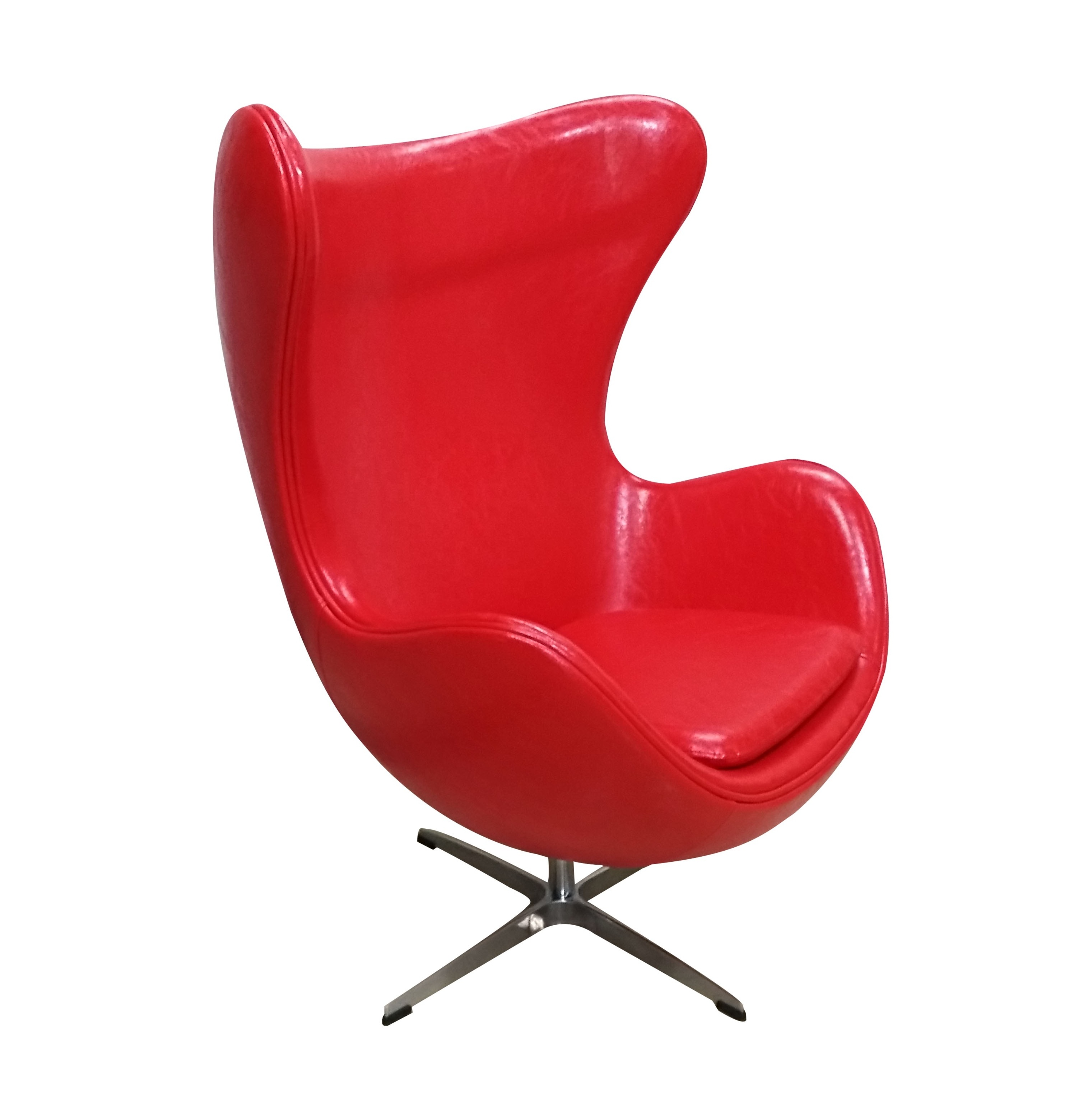 living room furniture modern leisure style swivel chair fiberglass oval  shaped egg pod chair with fabric cushion