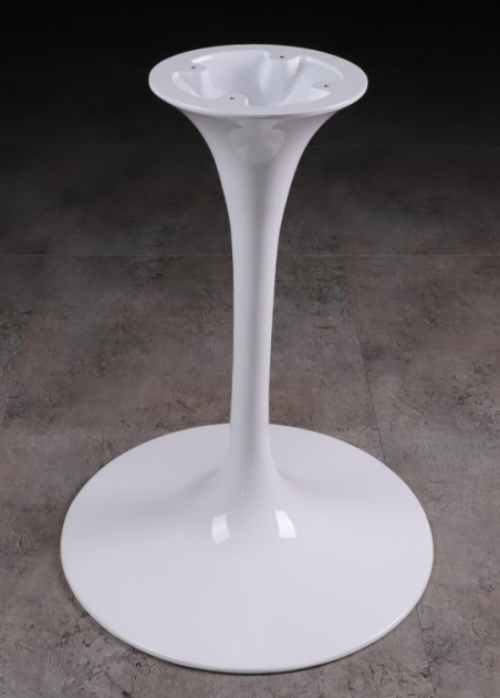 Round shaped fiberglass Tulip bar table aluminium legs dinning oval  tulip table set