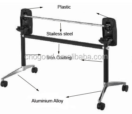 Wood Table Top Folding Table Base Furniture