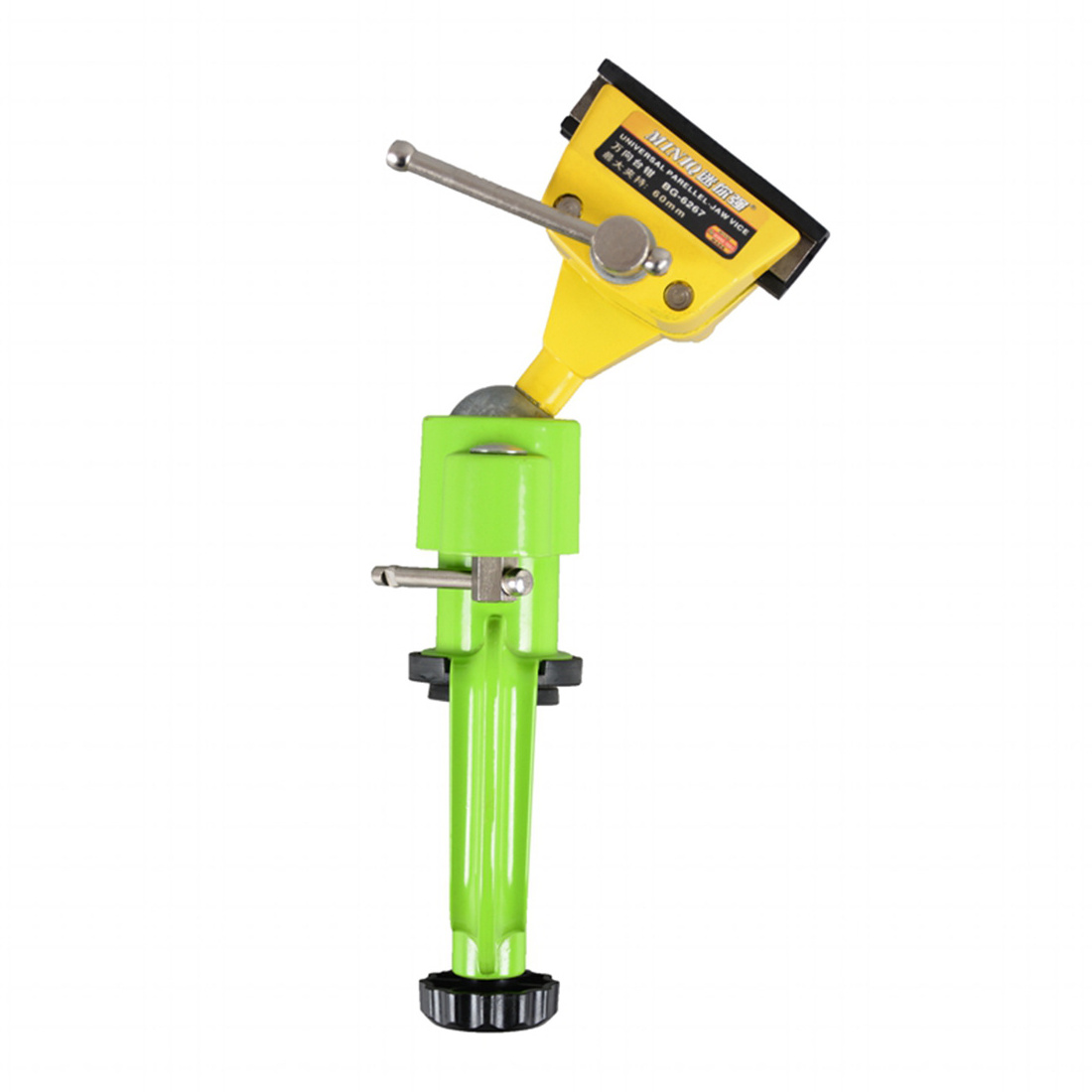 2-In-1 360 Degree Rotating Table Vise Multifunctional Aluminium Alloy Swivel Bench Vise Clamp Electric Drill Stand Rotating Tool