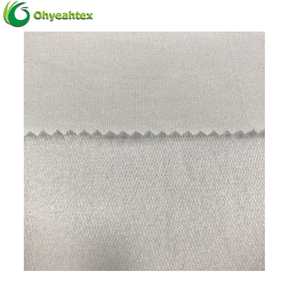 China Factory Knitting Bamboo Organic Cotton Fleece Fabric For Babywear