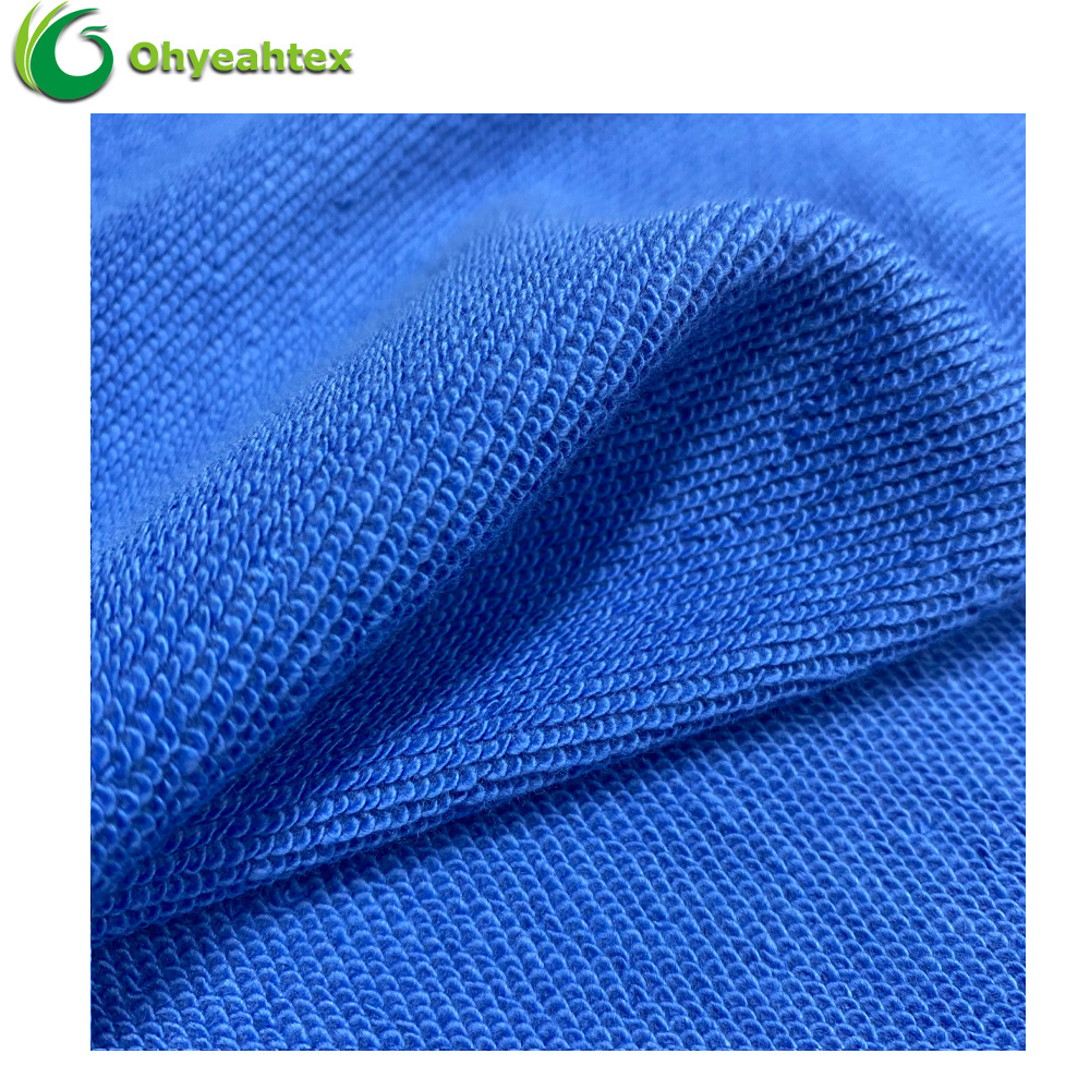 Organic Gots Certified Organic Material 100% Organic Cotton Knitted French Terry Fabric For Women Clothes