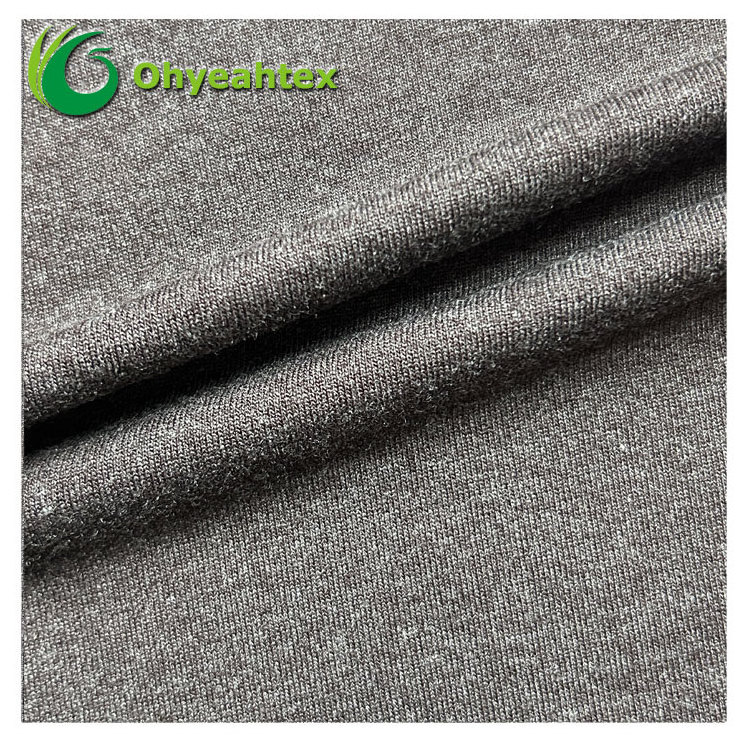 Eco-friendly Sustainable Knit Fabrics Bamboo Polyester Yarn Dyed For Plaid Shirt