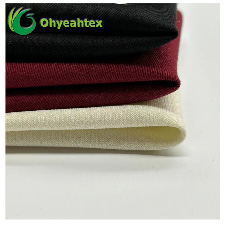 Stock Lot Many Colors 2/2 Twill 72% Polyester 21% Rayon 7% Spandex Fabric For Medical Scrubs Uniform