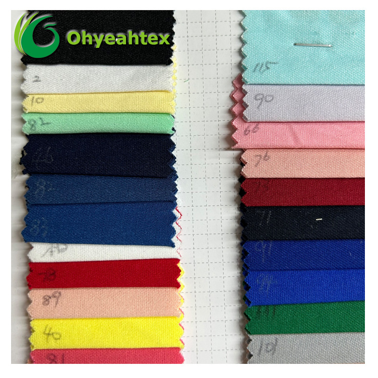 Ready Fabric Many Colors 70% Nylon 26% Rayon 4% Spandex Twill Fabric For Workwear Soft Stretch