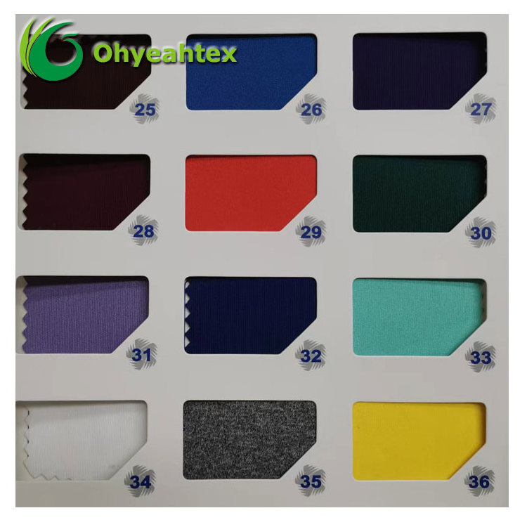 Wholesale Health Eco-friendly 300 GSM 92 Polyester 8 Spandex Interlock Fabric For School uniform