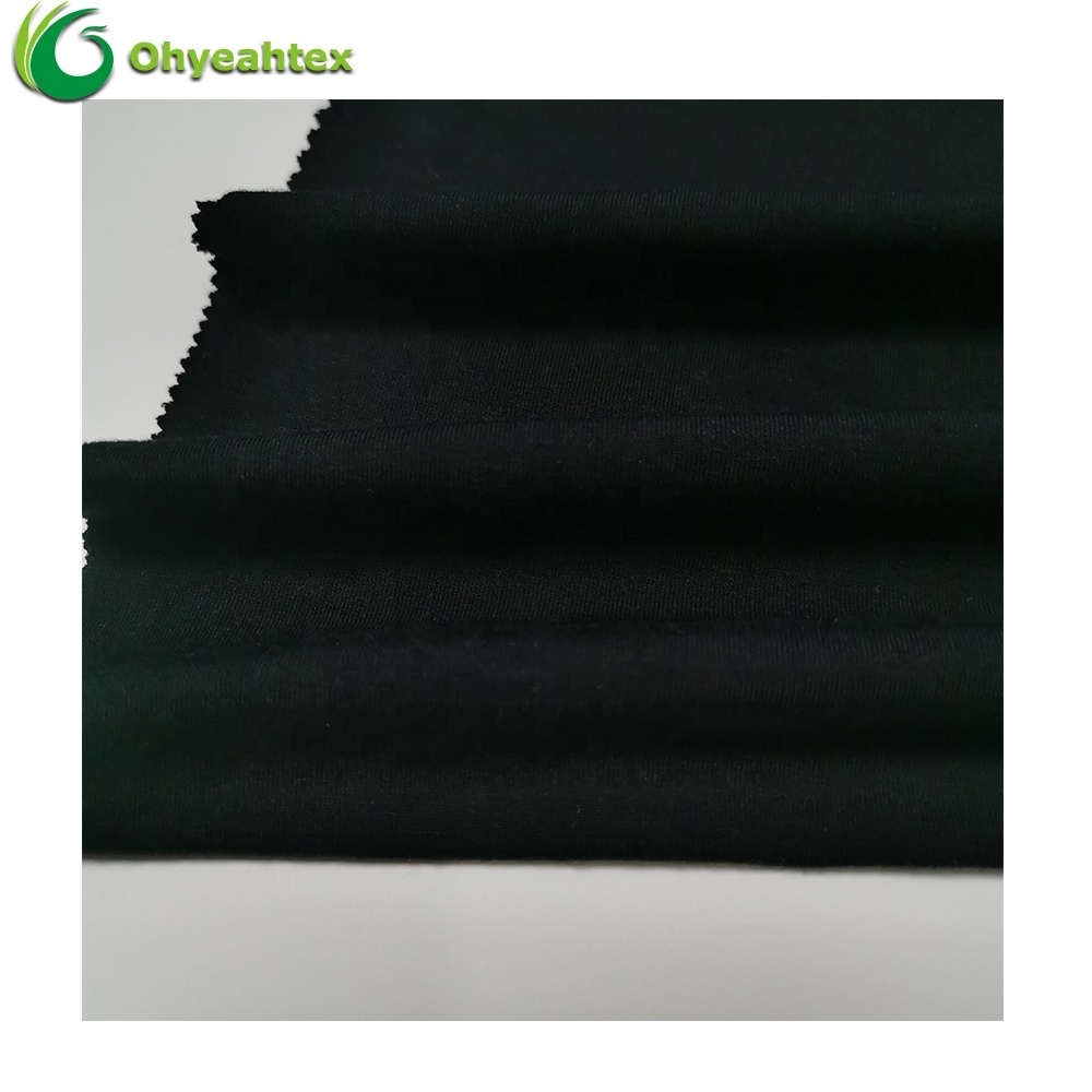 Soft Wholesale Knit Spandex Bamboo Fabric 340 gsm For Yoga Clothing