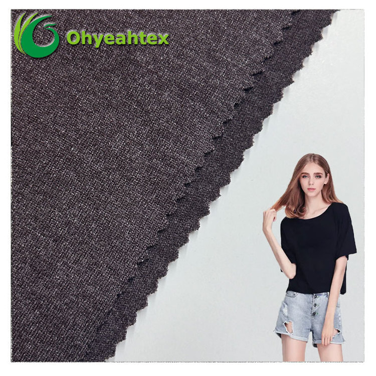 Eco-friendly Sustainable Knit Fabrics Bamboo Polyester Yarn Dyed For Plaid Shirt