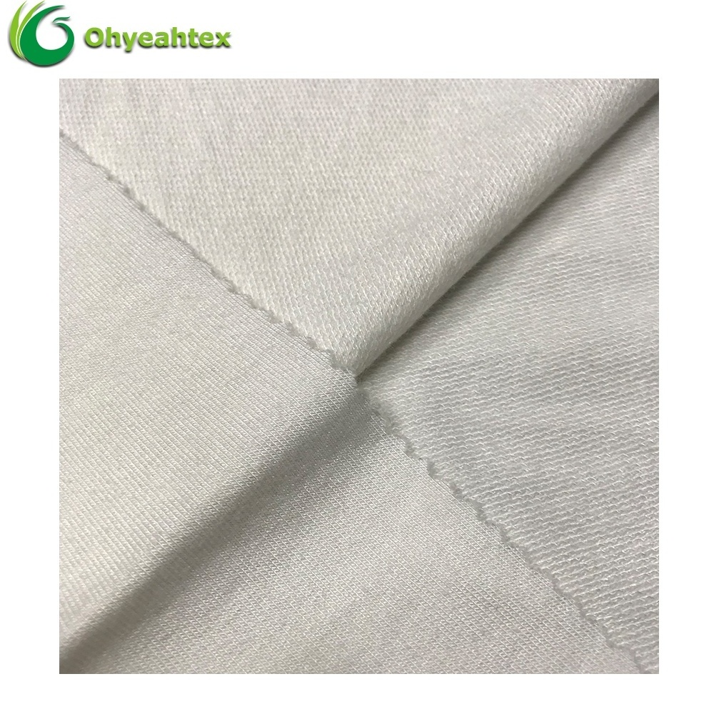 China Factory Knitting Bamboo Organic Cotton Fleece Fabric For Babywear