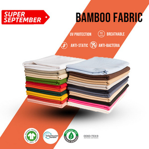 Custom Fabric Bamboo 220Gsm 95% Bamboo 5% Spandex Bamboo Fiber Fabric for Garment