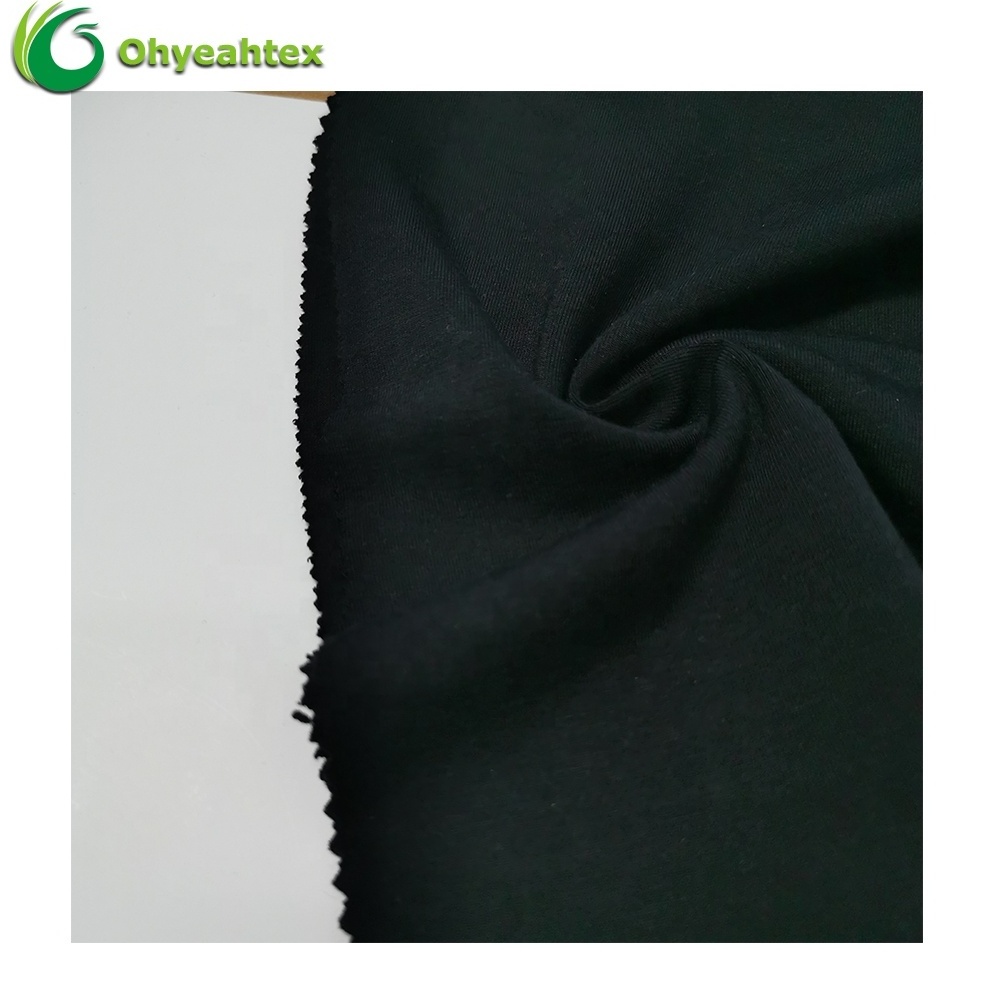 Soft Wholesale Knit Spandex Bamboo Fabric 340 gsm For Yoga Clothing