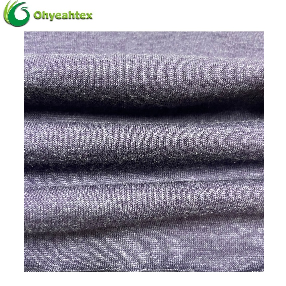 Knitted Jersey 60 Cotton 40 Polyester CVC Cotton Fabric For T-shirt