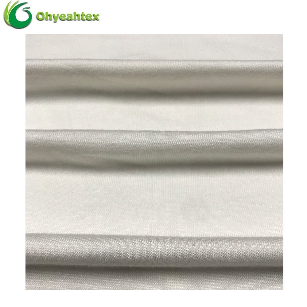 China Factory Knitting Bamboo Organic Cotton Fleece Fabric For Babywear