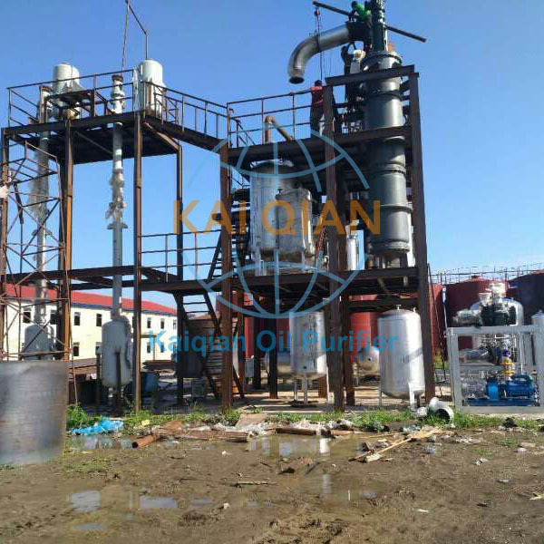 Black Car Motor Oil to High Grade Diesel  With Light Fuel Oil Distillation Plant