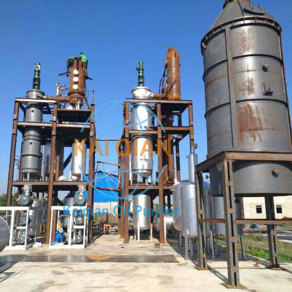 Black Car Motor Oil to High Grade Diesel  With Light Fuel Oil Distillation Plant