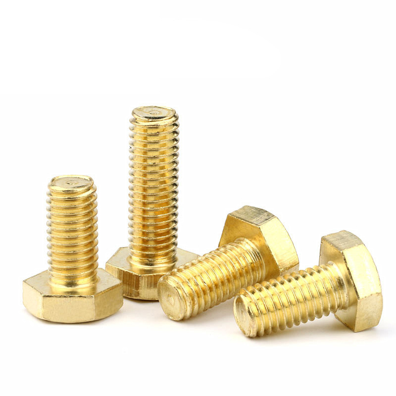 M8 M10 DIN 933 Brass Hex Bolts