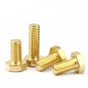 M8 M10 DIN 933 Brass Hex Bolts