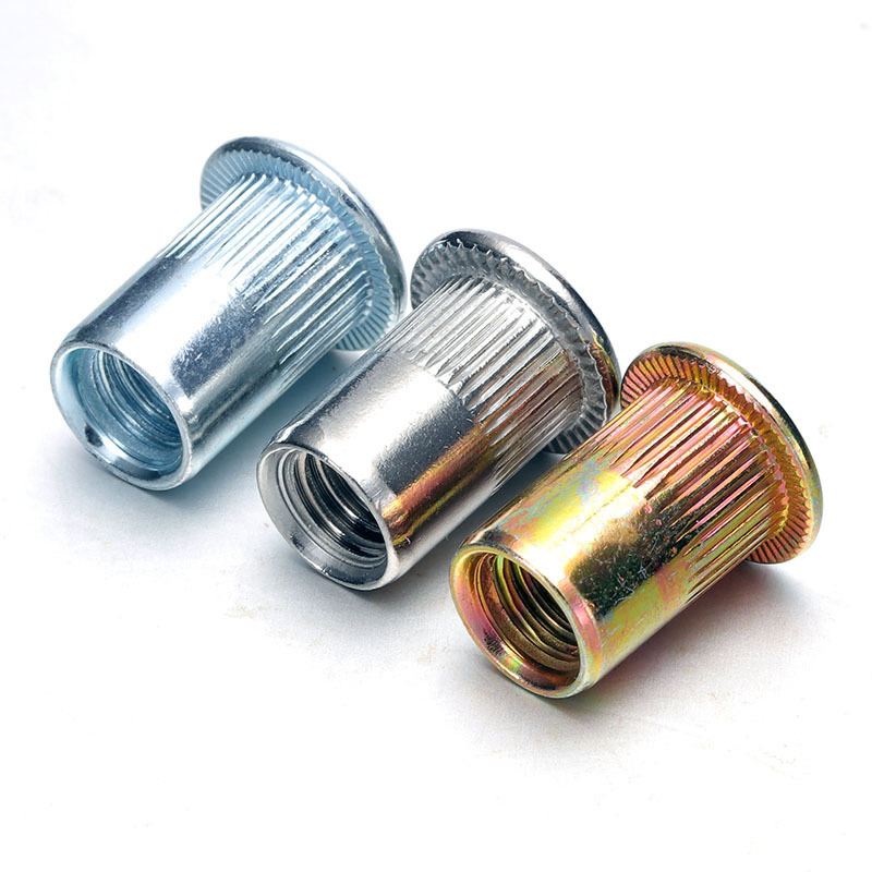 Yellow/Blue  Zinc Plated Galvanized Countersunk Head Rivet Nut M2.5 M3 M4 M5