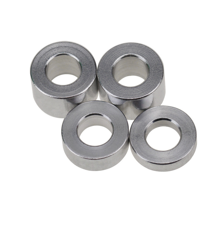 CNC lathe customized  M10 10mm 6061 unthread tube aluminum spacer